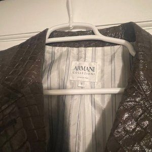 Armani Collezioni Women's Leather Jacket